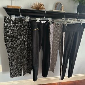 Lot of 4 women’s pants/dressy leggings- Loft, Old Navy, Express, Jules & Leopold